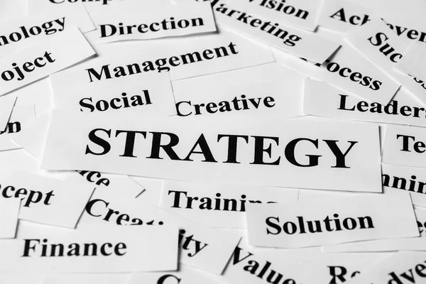 Strategy And Other Related Words — Stock Photo, Image