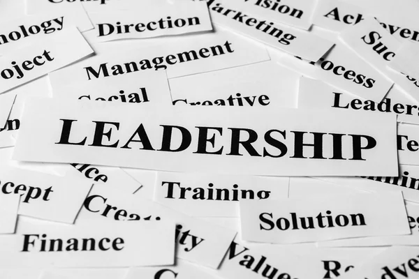 Leadership And Other Related Words — Stock Photo, Image