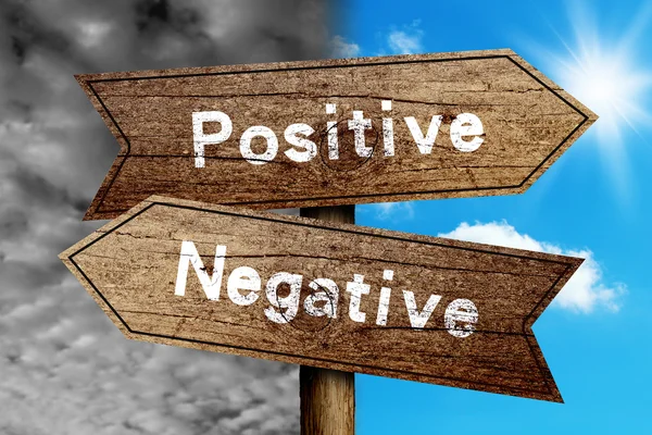 Positive Or Negative — Stock Photo, Image