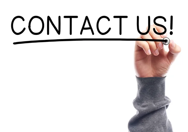 Contact met ons op — Stockfoto