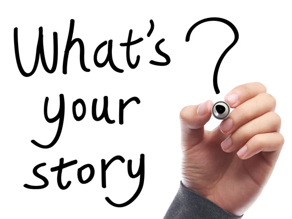 ¿Cuál es tu historia? — Foto de Stock