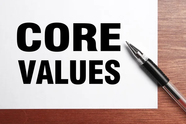 Core Values — Stock Photo, Image