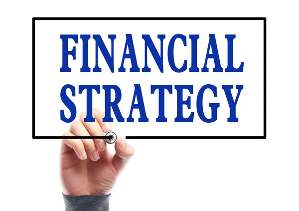 Finanční strategie — Stock fotografie