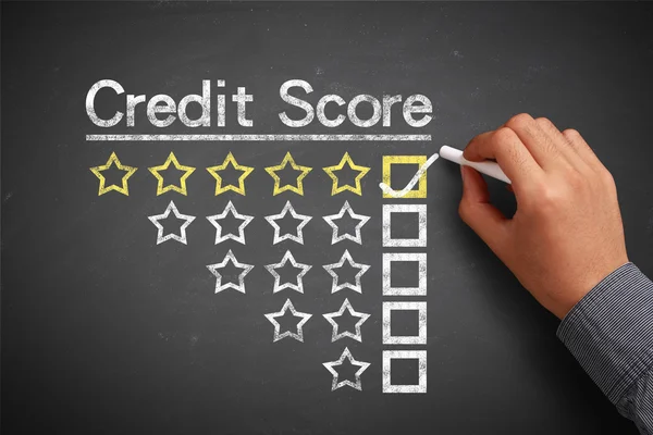 Pojęcie oceny kredytowej — Zdjęcie stockowe