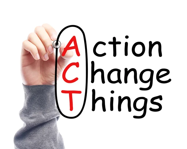 Action change things — Stock Photo, Image
