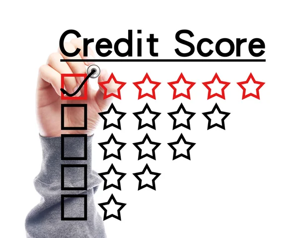 Credit-Score-Konzept — Stockfoto