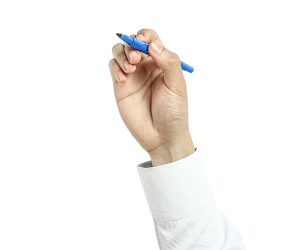 Mão com desenho marcador isolado — Fotografia de Stock