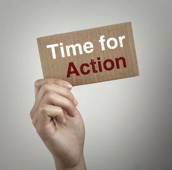 Time for action — Stock Photo, Image