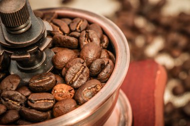 Tatlı kahve bakla ve Kahve değirmeni