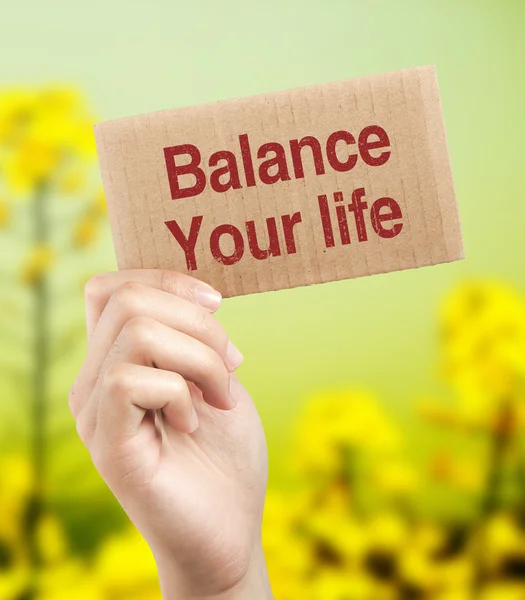 Evenwicht van je leven — Stockfoto