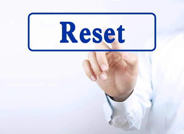 Premere il pulsante di reset — Foto Stock