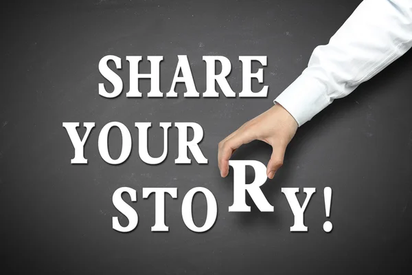 Business share your story concept — Stock Photo, Image