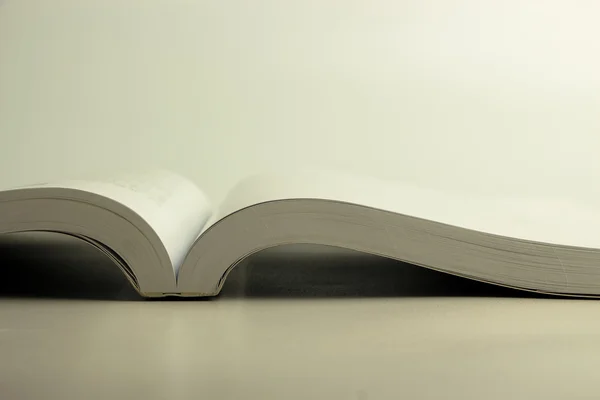 Opened book against blank background — Stock Photo, Image
