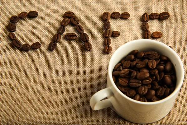 咖啡的咖啡豆 — 图库照片