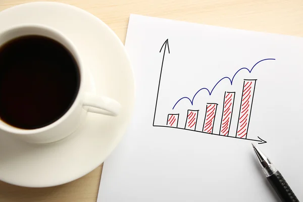 Gráfico de crescimento — Fotografia de Stock