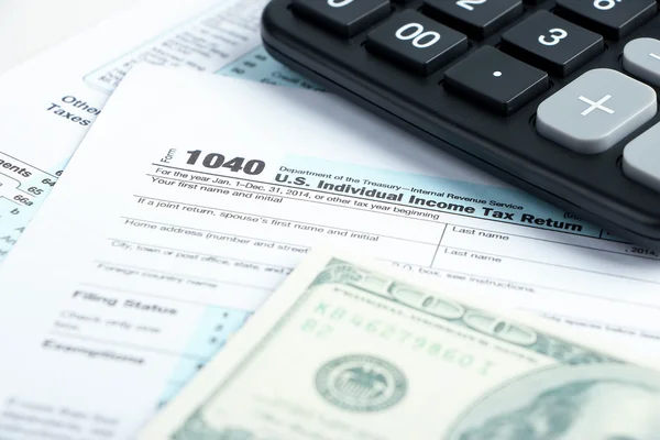 Tax form financial concept — Stock Photo, Image