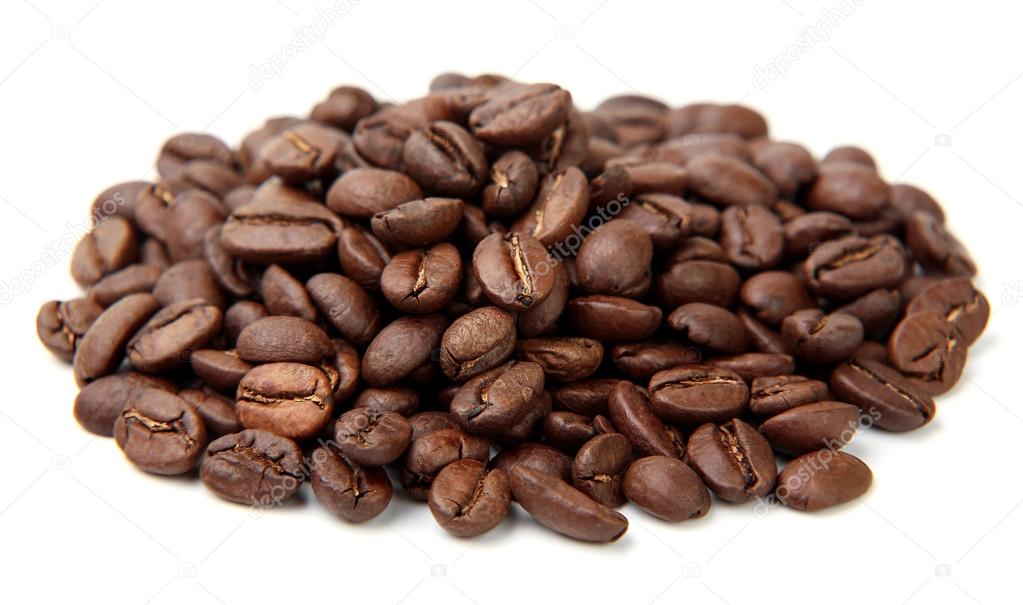 Coffe Beans Isolated On White Background