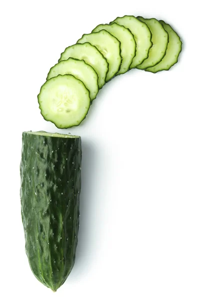 Cucumber on White — Stock Photo, Image