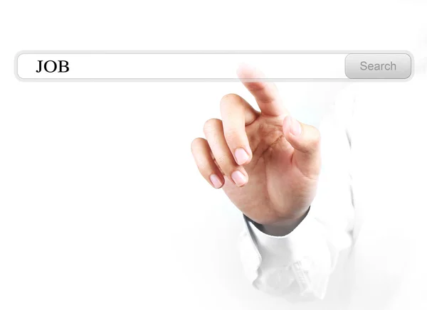 Touch job search bar — Stock Photo, Image