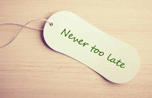 Never too late — Stock Photo, Image