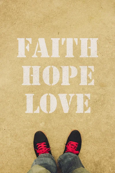 Faith hope love — Stock Photo, Image