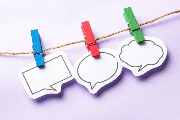 Speech bubbles — Stock Photo, Image