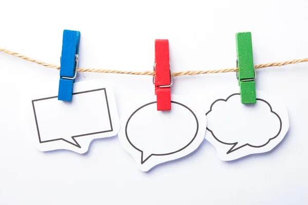 Speech bubbles — Stock Photo, Image