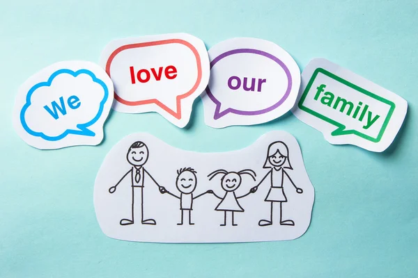 We love our family — Stock Photo, Image