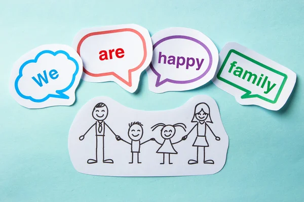 We are Happy family — Stock Photo, Image