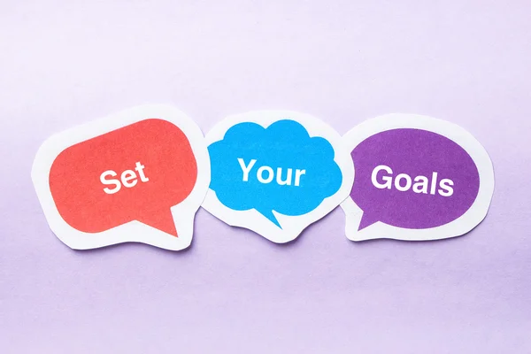 Set your goals — Stock Photo, Image