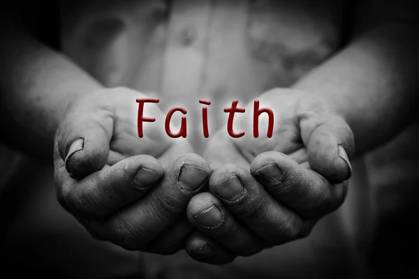 Faith in hand — Stock Photo, Image