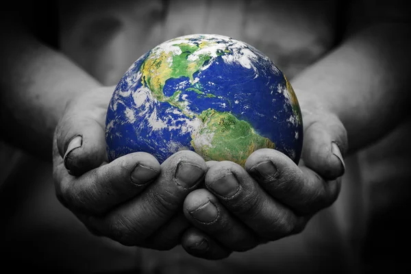 Earth in hand — Stock Photo, Image