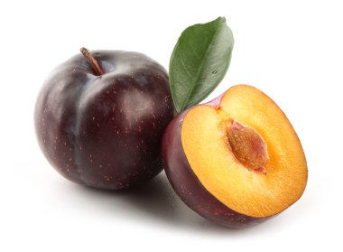 Taze erikler beyaz üzerine izole edilmiş