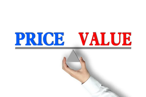 Price Value Balance — Stock Photo, Image