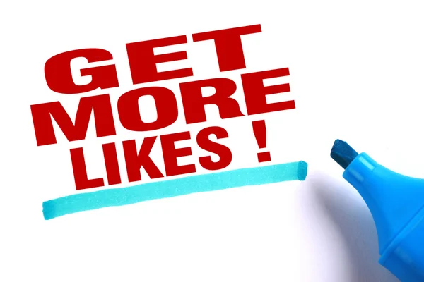 Get more likes — Stock Photo, Image