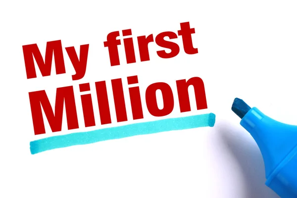 My first million — Stock Photo, Image
