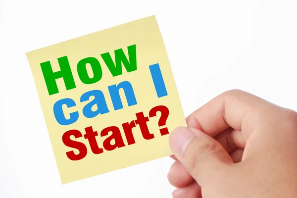 ¿Cómo puedo empezar? —  Fotos de Stock