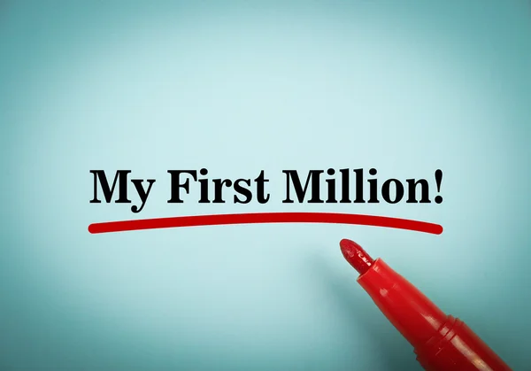 O meu primeiro milhão — Fotografia de Stock