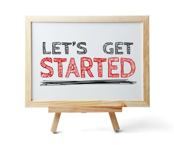 Let us get started — Stock Photo, Image