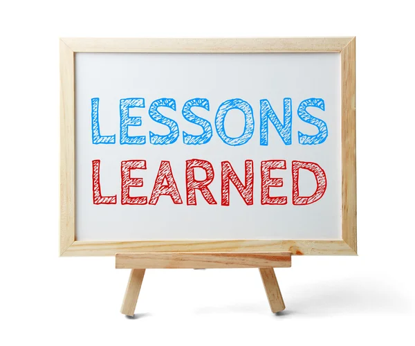 Lessons learned — Stock Photo, Image