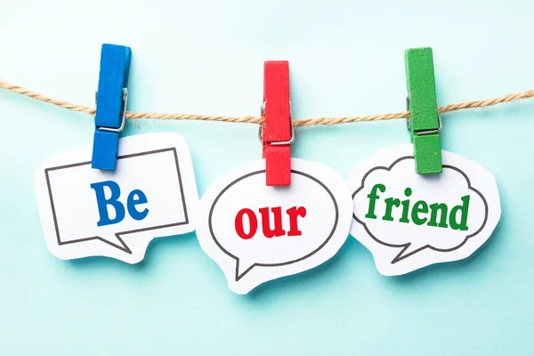 Be our friend — Stock Photo, Image