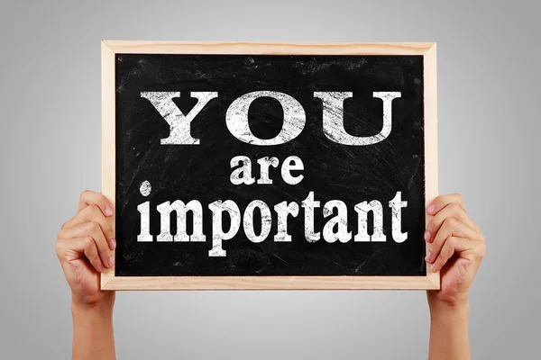 Eres importante. —  Fotos de Stock