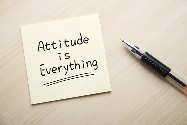 Atitude é tudo — Fotografia de Stock