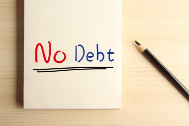 No Debt clipart
