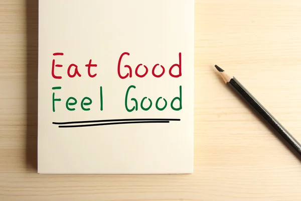Φάτε καλή αίσθηση καλή — Φωτογραφία Αρχείου