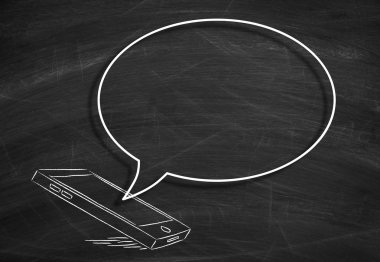 Boş kabarcık ile Smartphone