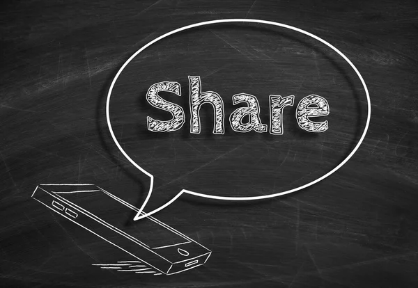 Social Media Share — Stock Photo, Image