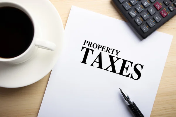 Impuestos sobre la propiedad — Foto de Stock