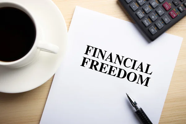 Финансовая свобода — стоковое фото