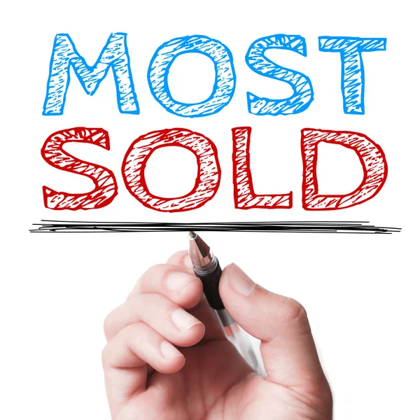 Am meisten verkauft — Stockfoto